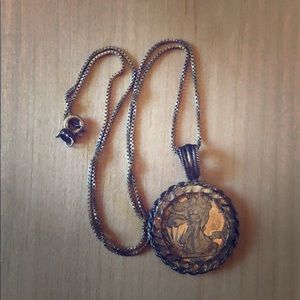 Lady Libert Coin Necklace